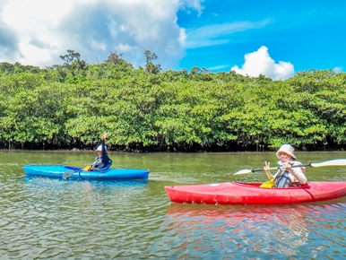 西表島カヌーキャニオニング写真