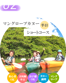 半日マングローブカヌー